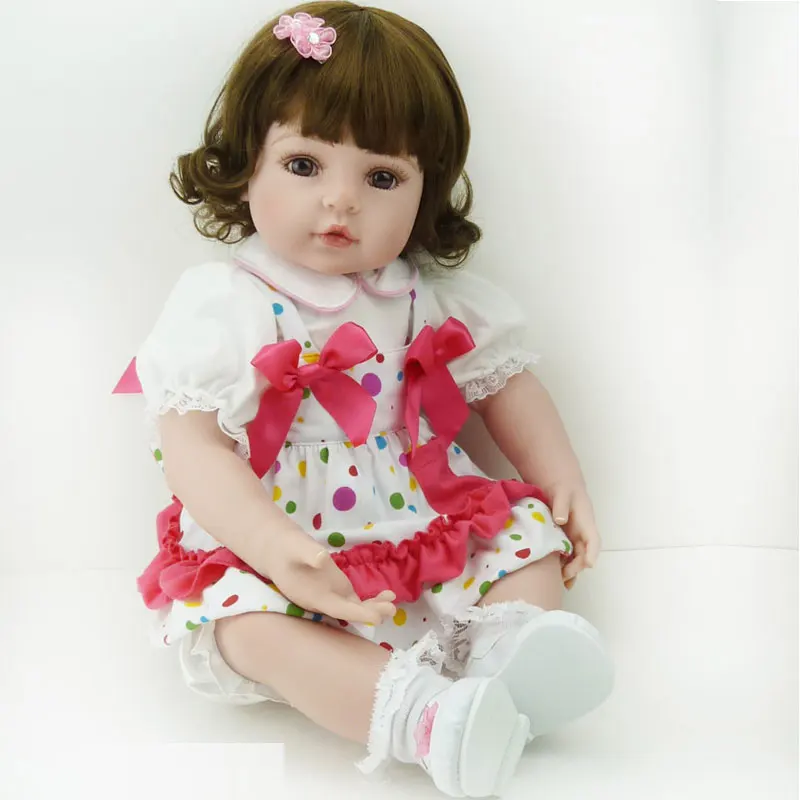 Cute Reborn Doll 22inch Doll Reborn Menino 55cm Soft Silicone Reborn Baby Dolls Toys Lifelike Newborn Toys Realistic Brinquedos