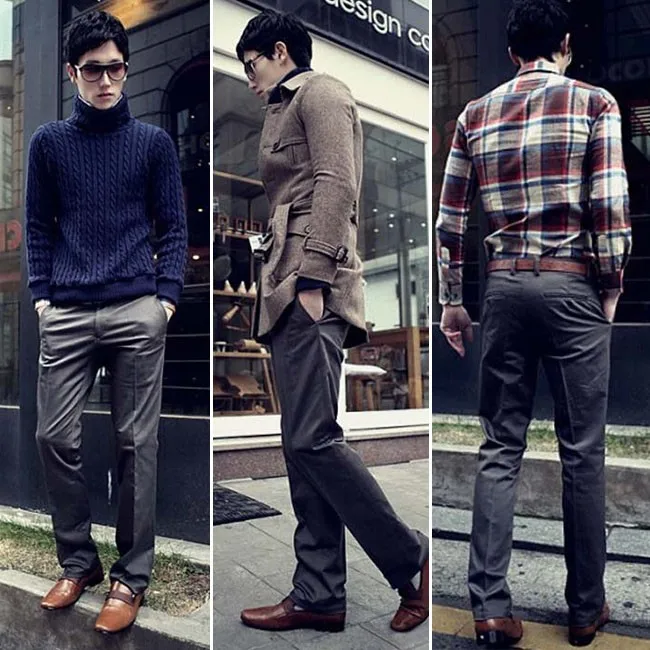 Модные тонкие узкие длинные штаны плюс Размеры мужской Бизнес Вечерние брюки весна мужская формальная прямые брюки костюм Y167