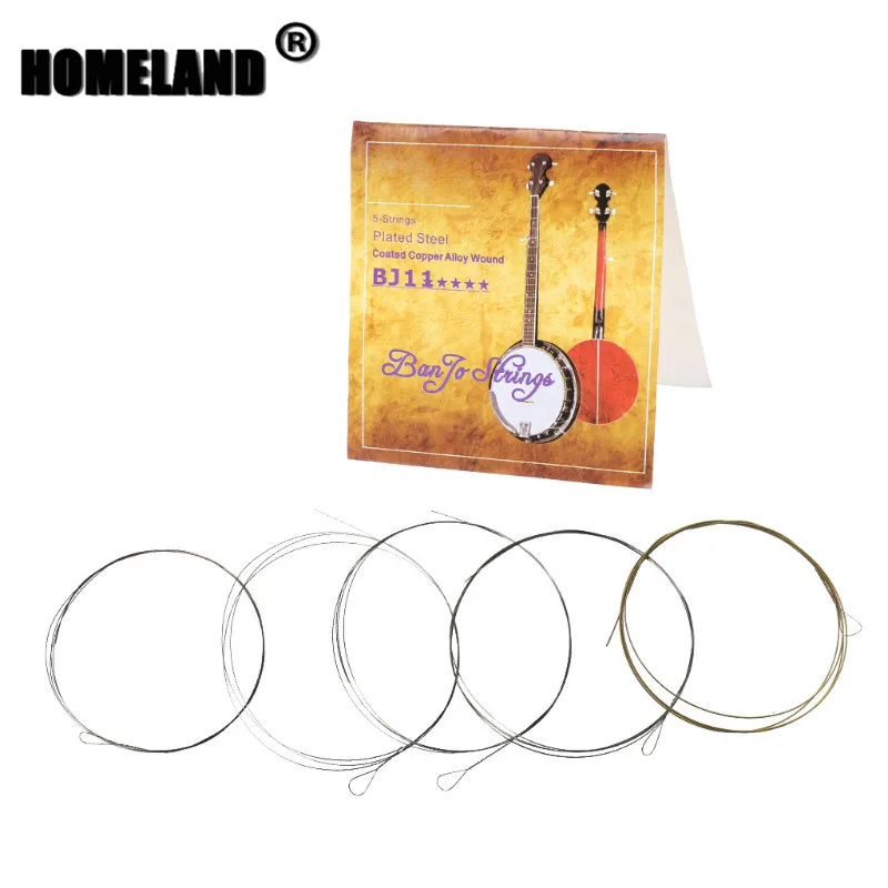

Guitar String Accessories 5pcs/set BJ11 Banjo String Stainless Steel Coated Copper Alloy Wound (.009-.020) dropshipping