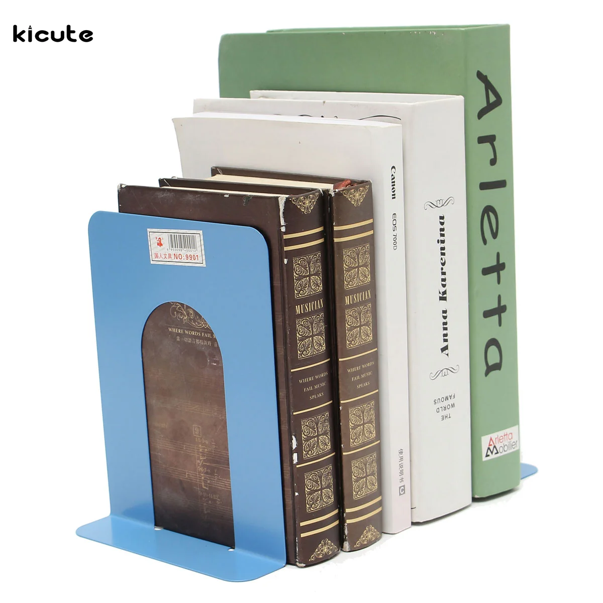 Wholesale 2 x Cheap Durable Heavy Metal Book End Shelf Bookend Holder