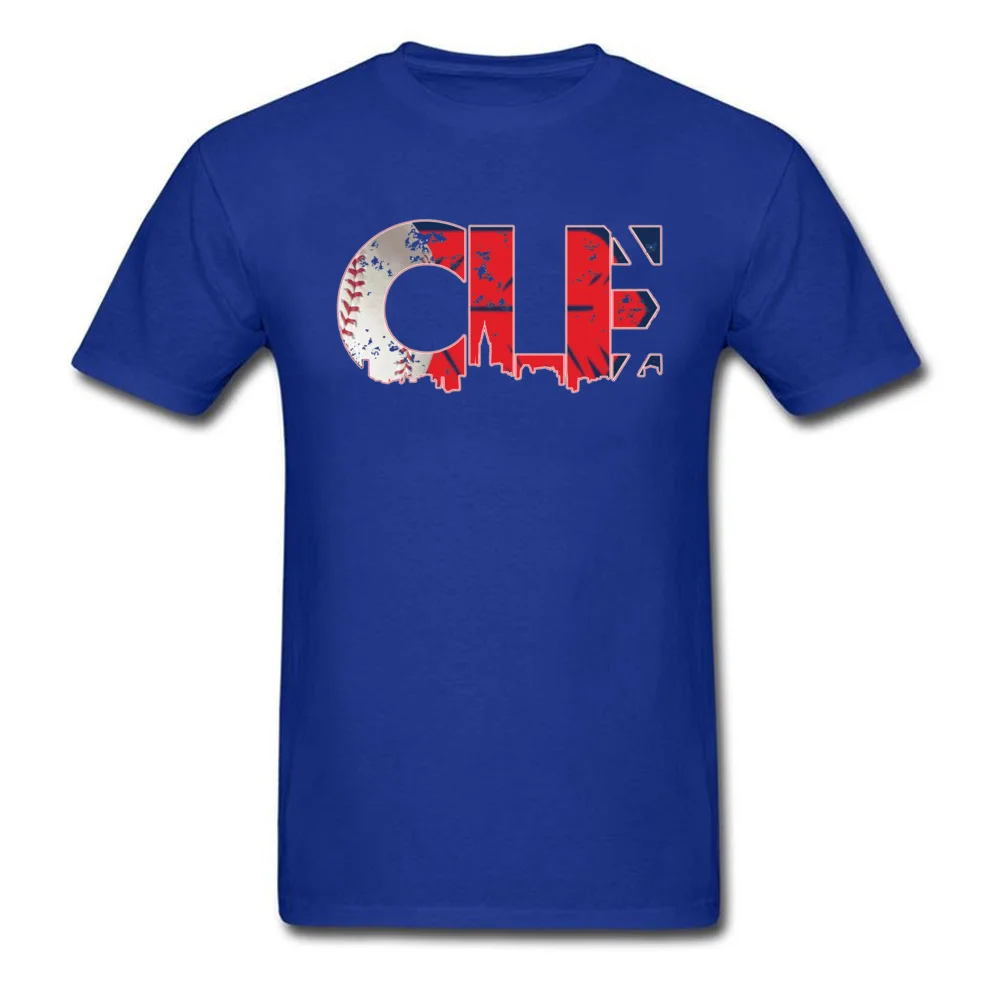 Cleveland Ohio CLE Indians18435 Normal Thanksgiving Day Pure Cotton O-Neck Man Tops Shirts Tops T Shirt Funny T-shirts Cleveland Ohio CLE Indians18435 blue