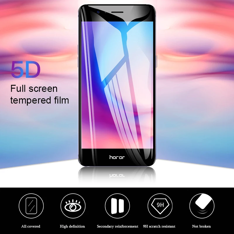 5D полностью изогнутое закаленное стекло для huawei mate 20 Pro X P30 Lite, Защита экрана для Honor 7C 7A 10 8X View 20, защитное стекло