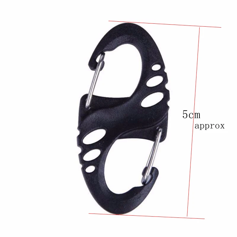 10 قطعة/الوحدة S نوع ظهره المشابك تسلق Carabiners EDC المفاتيح التخييم زجاجة السنانير Paracord أدوات تكتيكية لحفظ الحياة والعتاد أبازيم 10 قطعة/الوحدة S نوع ظهره المشابك تسلق Carabiners EDC المفاتيح التخييم زجاجة السنانير Paracord أدوات تكتيكية لحفظ الحياة والعتاد أبازيم