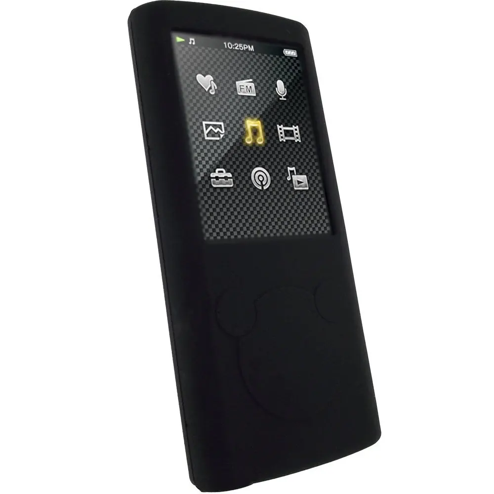 Для «Sony Walkman NWZ» E353 E354 E453 E454 E455 E450 серии чехол крышка силиконовый резиновый гелевый кожаный чехол-бампер чехол s mp3 плеер, объемом памяти 32 Гб или 64 ГБ для защиты - Цвет: Black