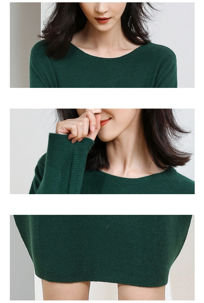 DILLY мода свободный узор шерсть кашемир свитер платье для женщин-GML7258