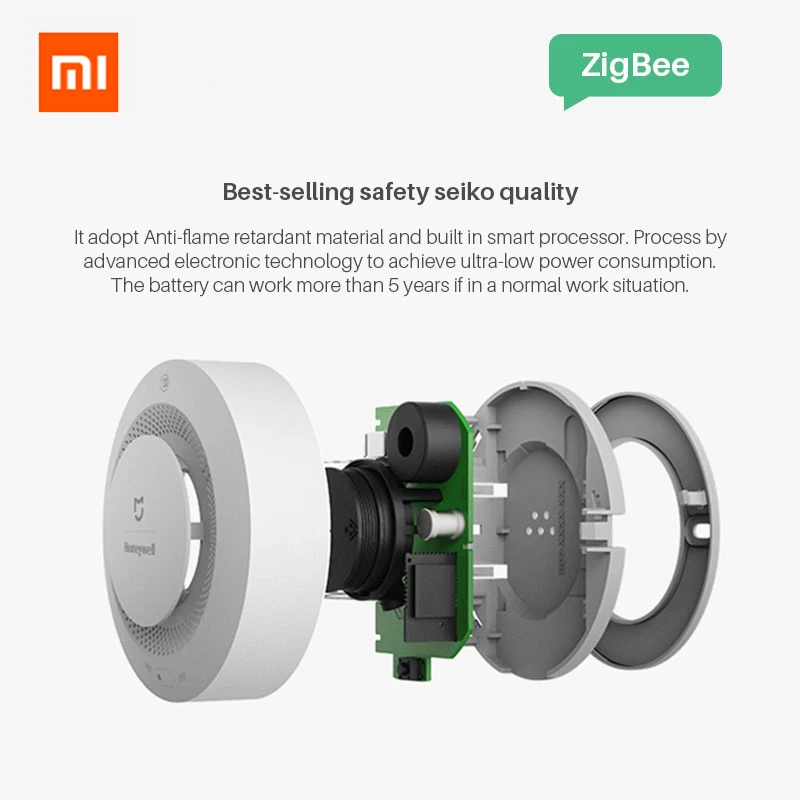  Xiaomi Mijia Honeywell Fire Alarm Gas Detector Smoke Sensor Work With Multifunction Gateway 2 Smart - 32956829054