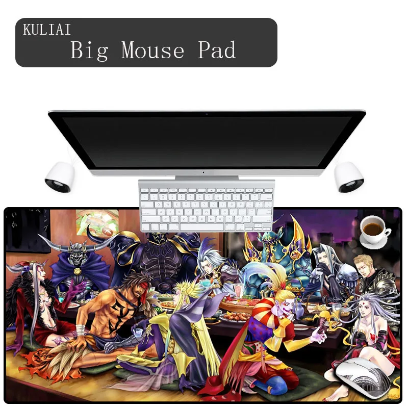 

XGZ Up To Date Final Fantasy Anime Mousepad Game Pad Mouse 40x90 Player Laptop Office Pc Cool Keyboard Gaming Mouse Pad Xxl