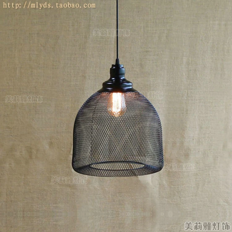 

American Retro Loft Style Industrial Pendant Lighting Fixtures In Bottle Net Lampe Vintage Lamp Light Hanglamp
