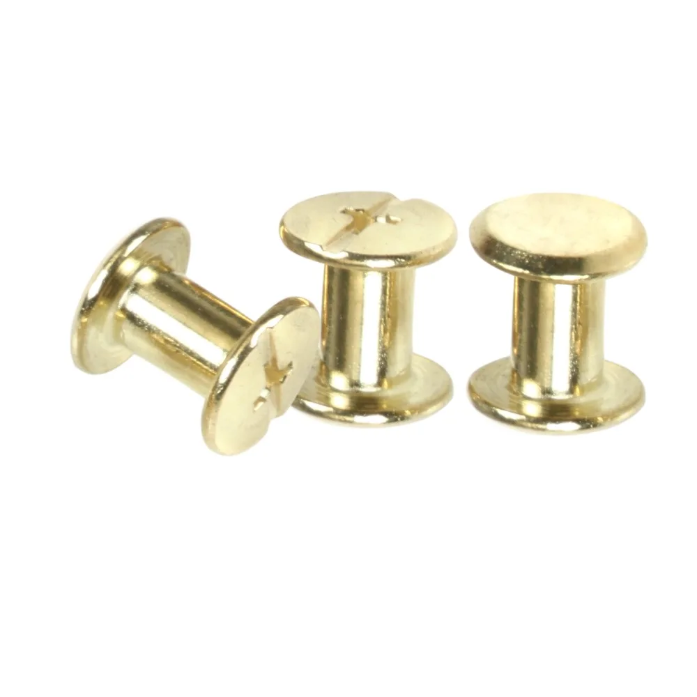20 pcs M5*12 Plated Copper Account Screw Rivet /Book / Album Sample Book Docking Cook Pin M5 Hardware | Обустройство дома
