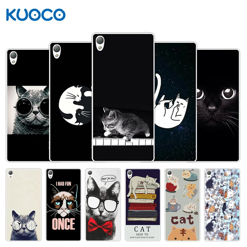 

For Sony Xperia Z3 Silicon Cases Dif Cat Design Soft TPU Phone Back Cover 5.2" For Sony Xperia Z3 D6603 D6643 D6653 Coque Funda