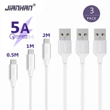 JIANHAN USB Type-C Cable 5A Fast Charging & Sync Data Type-C USB Charger Cable for Macbook Xiaomi 4c NEXUS 5X JIANHAN USB Type-C Cable 5A Fast Charging & Sync Data Type-C USB Charger Cable for Macbook Xiaomi 4c NEXUS 5X
