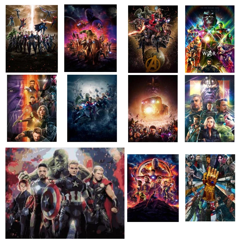 

5d diy Full square Diamond Painting Mosaic Cross Stitch Movie Avengers Infinity War,Diamond Embroidery Gits