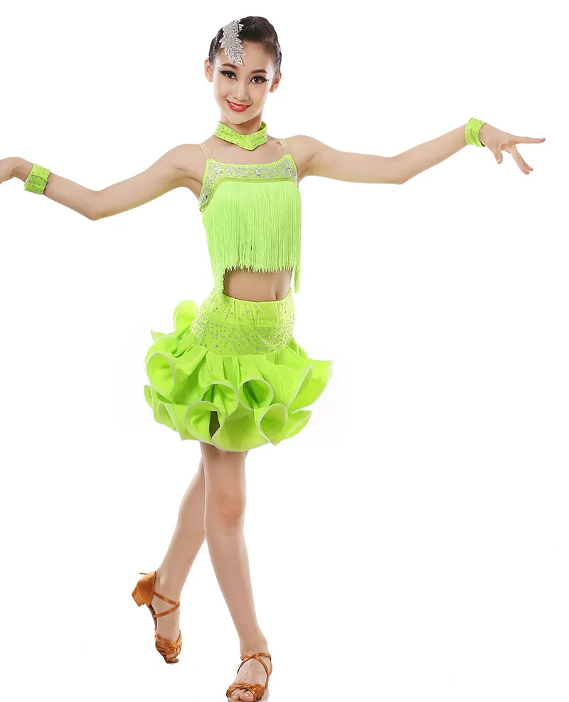 Взрослых Обувь для девочек ча-ча Румба Самба Костюмы для бальных танцев Костюмы для латиноамериканских танцев Танцевальный Костюм