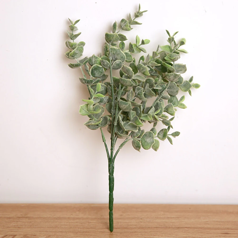 1 букет искусственных листьев эвкалипта, растения для свадебной вечеринки, домашний декор для комнаты, искусственные растения