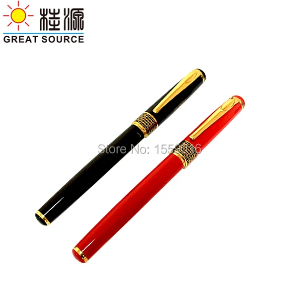 With Cap 1.0  Tip Ballpoin Metal Blue And Black ink ballpoint (2PCS)