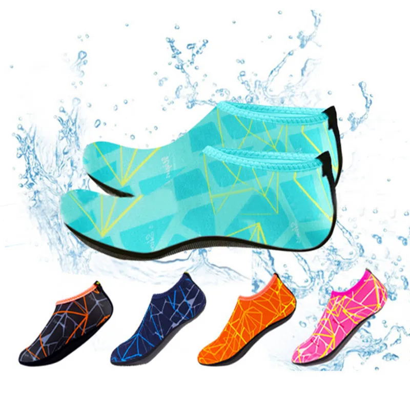 

SAGACE Men Women Outdoor Water Sport Diving Swim Socks Yoga Socks Soft Beach Shoes Shoes Woman Slippers Men Shoes Chinelo # P