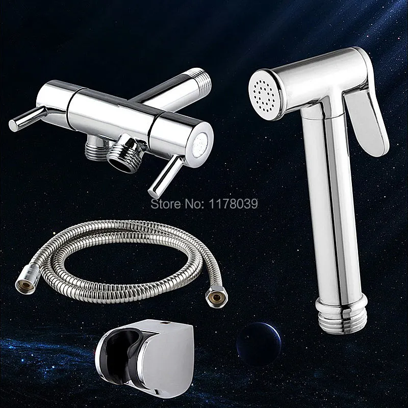 BrasspressurizedtoiletspraygunHandheldcleaningBidetshowerhead