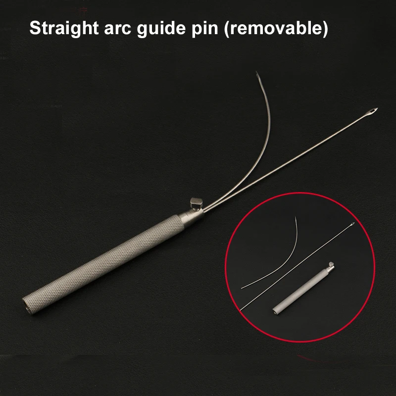 Cosmetic plastic face tissue puncture guide needle facial line carving instrument tool stainless steel facial peel 5