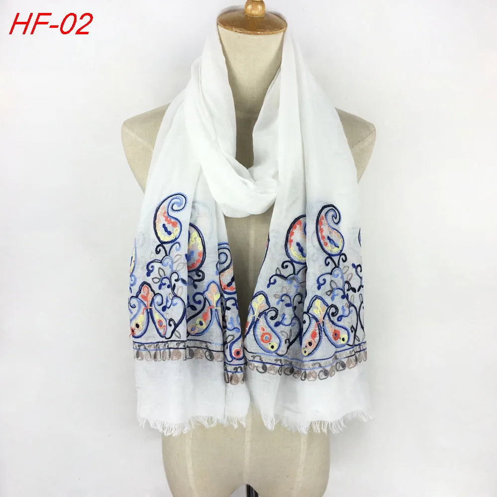 Дизайн,, Женский хлопковый шарф с узором пейсли, шаль, вышитый шарф для женщин и шарфы для девушек