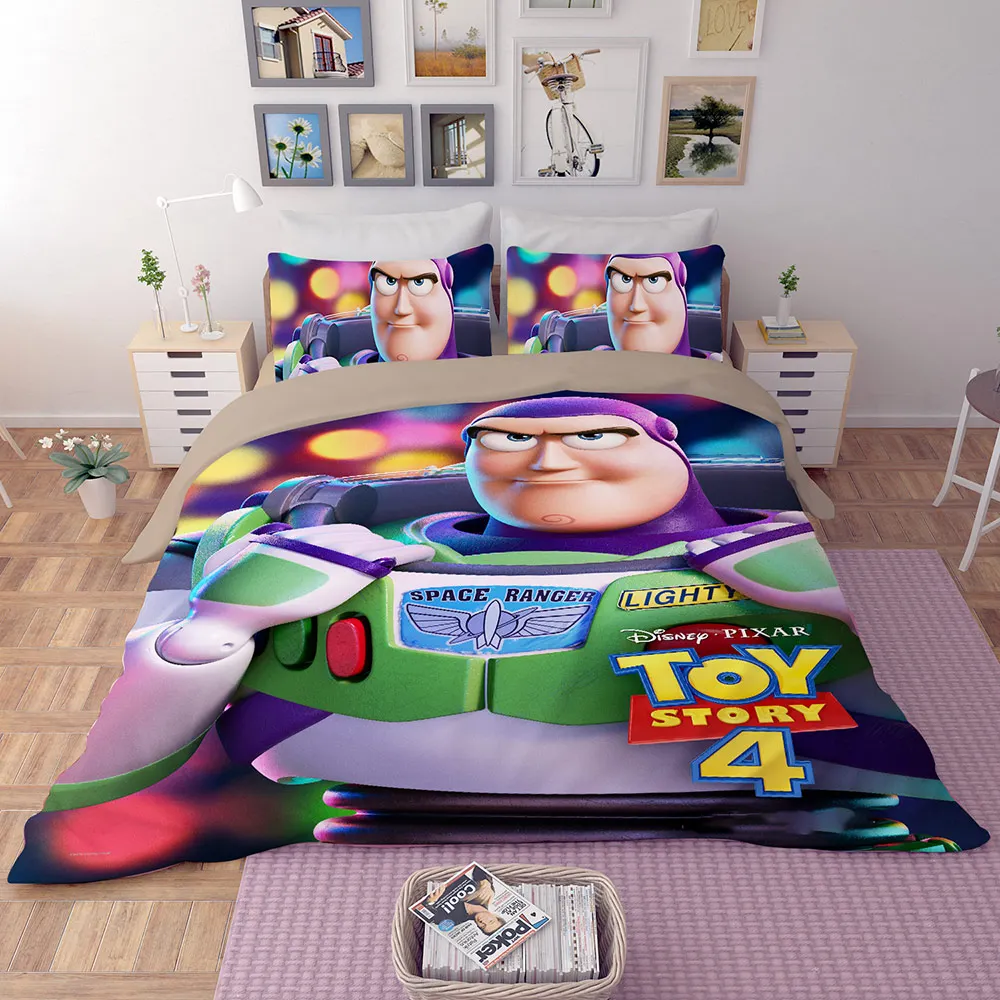 Disney Toy Story Woody Buzz Lightyear Children 3D Quilt Cover ...