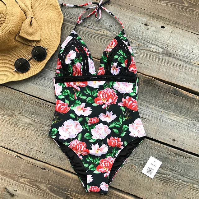 Cheap CUPSHE Let The Fun Begin Print One-piece Swimsuit Backless Deep V neck Summer Sexy Bikini Set Ladies Beach Bathing Suit Swimwear Cheap CUPSHE Let The Fun Begin Print One-piece Swimsuit Backless Deep V neck Summer Sexy Bikini Set Ladies Beach Bathing Suit Swimwear