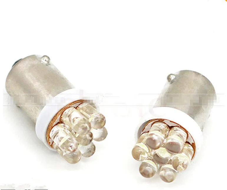 

2x 7 LED BA9s T4W 233 White Car Side light Bulb Interior Number Plate Light Clearance Dome Reading Lamp