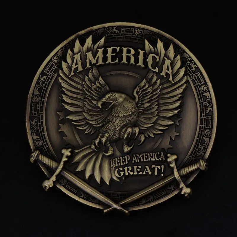 

Commemorative Coin Trump Back America US Collection Souvenir Coins Collectible Art Craft Gifts Alloy Antique Vintage