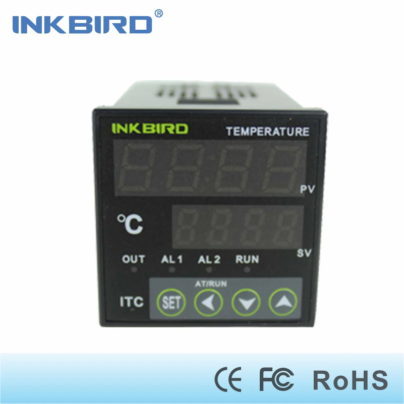 

Inkbird AC 100- 220V Digital PID Thermostat Temperature Controller ITC-100VH + K sensor + 25DA SSR
