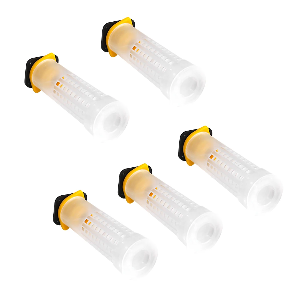 Beekeeping Equip Queen Bee Cage Cover Rearing Cup Holder Roller Cages Kit Bee Hair Roller Trap Beekeeping Tools Garden Supplies
