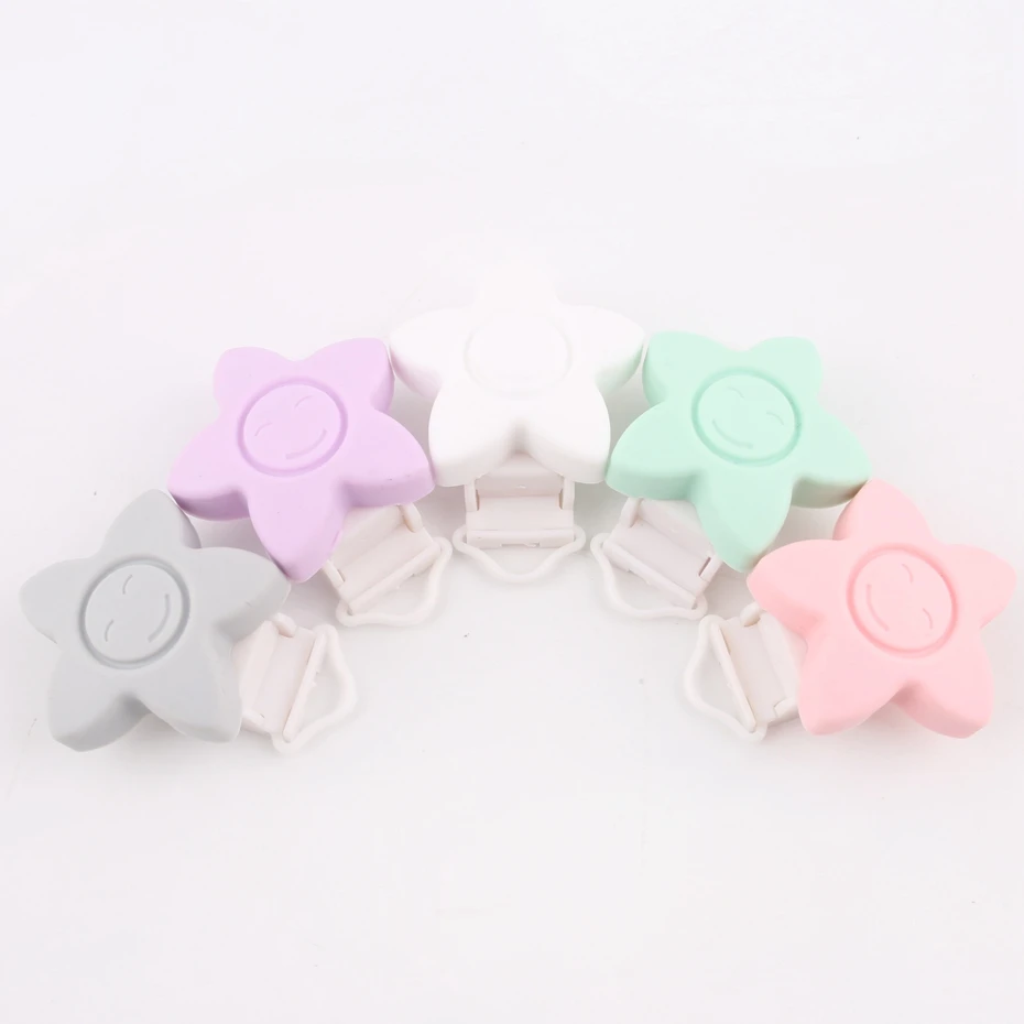 

Bite Bites 1PC Pacifier Clip Baby Silicone Teething Accessories DIY Bead Tool Clip Nipple Clasps Baby Clasps Holder Baby Teether