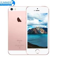 Оригинальный Разблокирована Apple, iPhone SE 4 Г LTE Мобильный Телефон iOS Сенсорный ID Чип A9 Двухъядерный 2 Г ОЗУ 16/64 ГБ ROM 4.0 “12.0MP Мобильный телефон