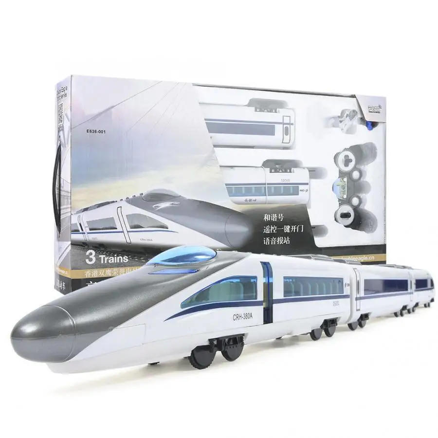 E636 2,4G 6CH RC игрушечный поезд 1/20 дистанционное управление высокоскоростная железная дорога поезд электрический моделирование поезд модель игрушки