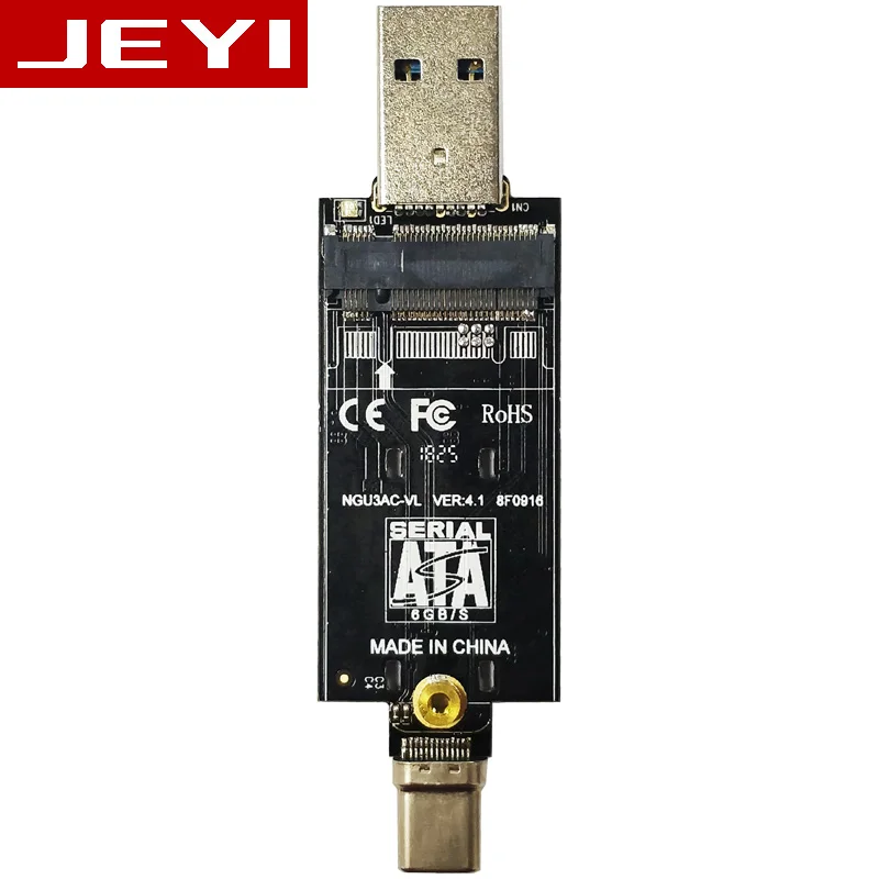 JEYI IOIO TYPE-C USB3.1 USB3.0 m.2 NGFF SSD Mobile Drive через VLI713 Поддержка отделкой SATA3 6 Гбит/с UASP Алюминий SSD HDD Encl