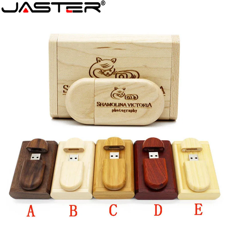 

JASTER Hot sale Wooden Usb Box Usb 2.0 Flash Stick Pen Drive Custom LOGO(over 10 pieces free logo)