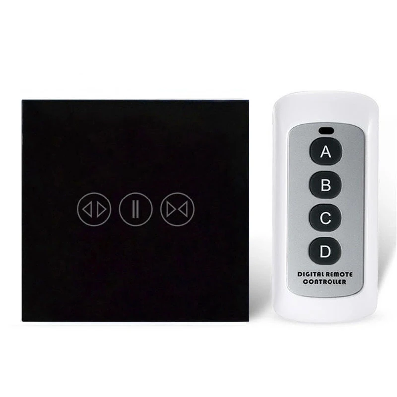 

Smart home curtain switch electric curtain remote control touch sensor switch for Electric curtain
