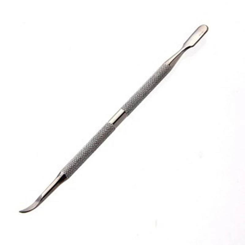 1pcs Stainless Steel Nail Cuticle Pusher Remover Cleaner 1pcs Stainless Steel Nail Cuticle Pusher Remover Cleaner Cuticles Pedicure Tools Essential Spoon In Pushers From