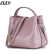 ICEV новинка, сумка-мешок из воловьей кожи с блестками, женская кожаная сумка, дизайнерская сумка, высокое качество, сумка из натуральной кожи