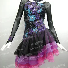 Конкурс бахрома латинское платье для танцев, сальса платье, бальное платье желтые блестки с бахромой для Бальных и латиноамериканских танцев платье девочек Для женщин