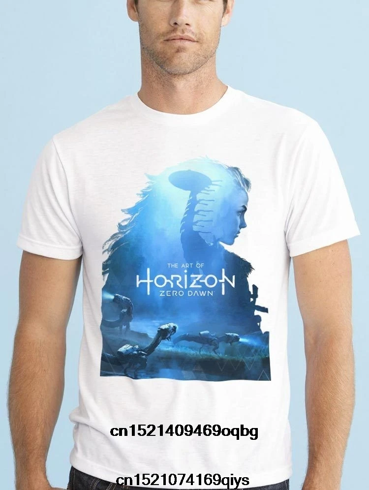 HORIZON ZERO DAWN алой PS4 игры для мужчин футболка | Мужская одежда