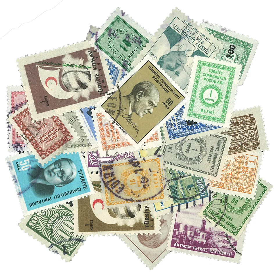 

Lot 24 Pcs Turkey 43919 Asia Original Stamps with Postage Mark No Repeat Nation Stamp Good Condition