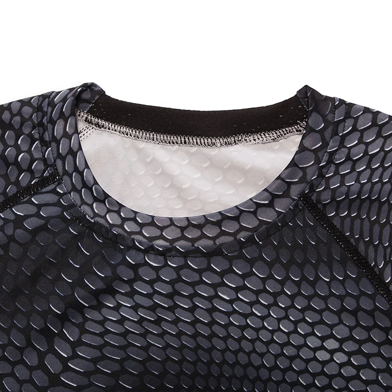 Мужской компрессионный комплект MMA Rashguard 2 шт. базовый слой для бега спортивные с