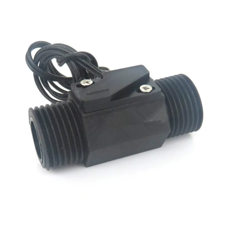 

2PCS Water Fuel Flow Meter Sensor Water heater flow switch water switch valve proximity switch reed switch DN15 G1/2 1.5-30L/min