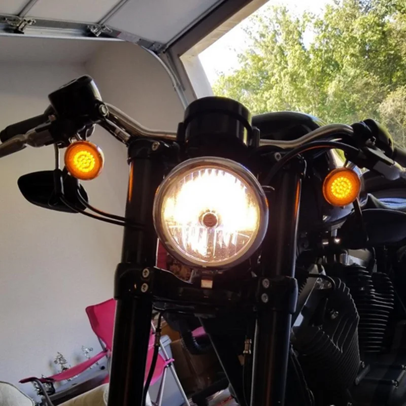 FADUIES для Harley Sportster 2014 17 передние 1157 указатели поворота 2 &quotПуля Стиль LED Сигнал