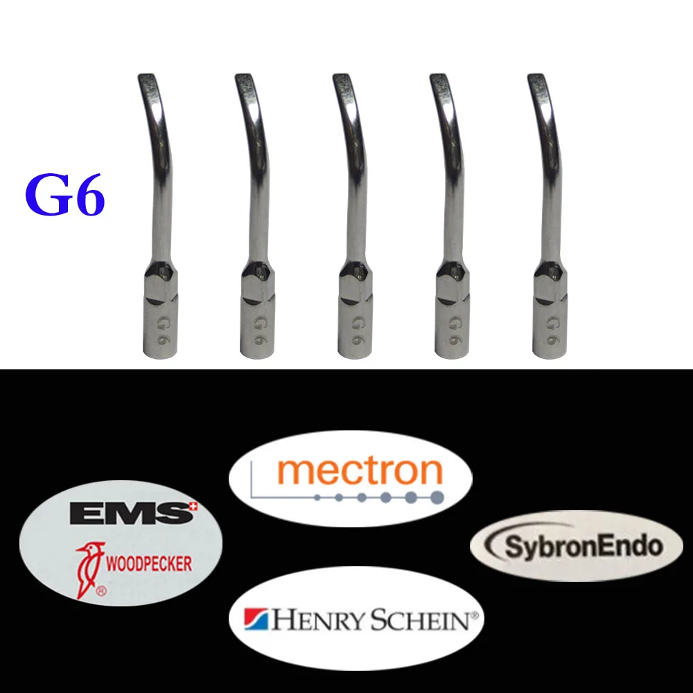 5 Pieces/Lot Dental Ultrasonic Scaler Tip G6 For Woodpecker/ EMS/ UDS/ SYBRON ENDO Series