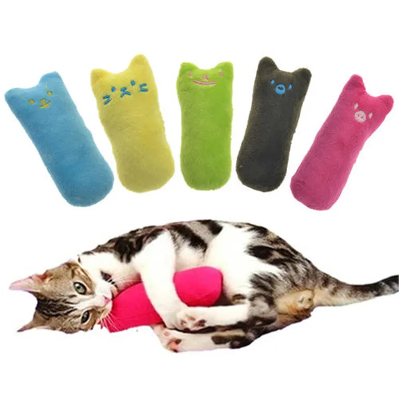 Интерактивная необычная кошачья мята Кот Подушка игрушка Зубы шлифовальные Когти для домашних животных