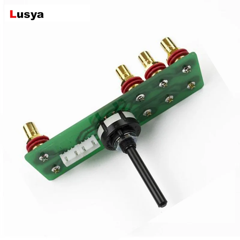 

2 channel 3-speed source input selector switch LORLIN-UK copper-plated silver switched source for audio amplifier DIY A10-009