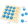 Kids Wooden Puzzle Toy Memory Match Chess Game Blue Memory Chess Children Early Educational Family Party Table Game for Children 6