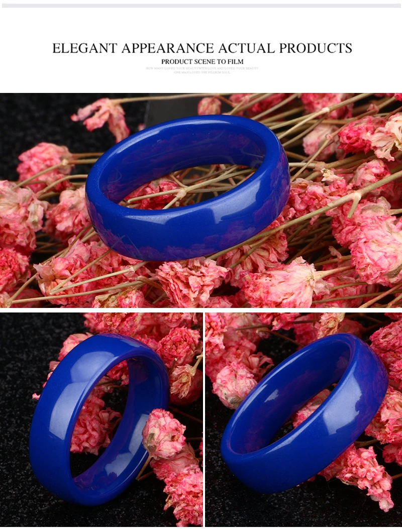 Новая мода синий керамический ювелирный набор простые винтажные вечерние из нержавеющей стали пустое Дерево жизни керамическое ожерелье и кольцо для женщин