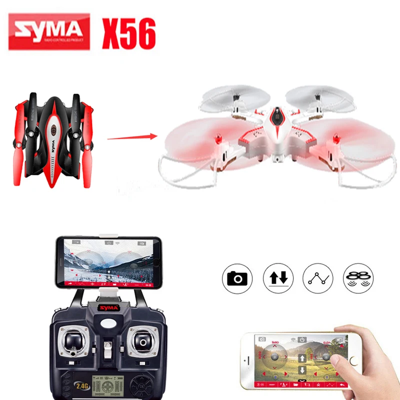 

Syma X56 RC Control Drone Helicopter Drones Aircraft Quadcopter Upgraded Foldable Pocket Drone