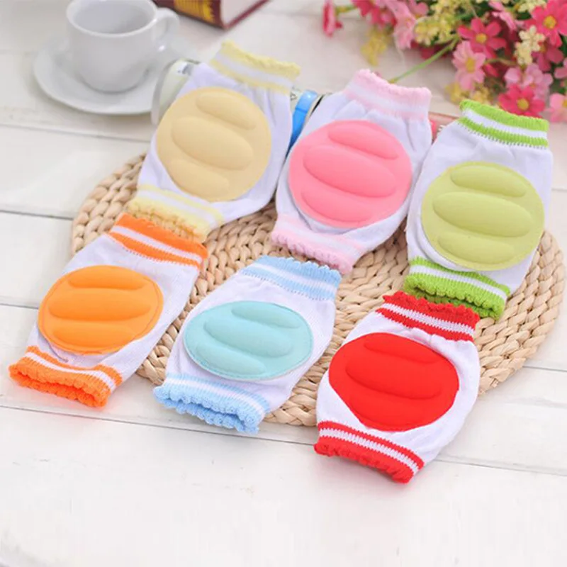 

1Pair Baby Kneepad Cozy Cotton Breathable Sponge Children Knee Pads Learn To Walk Best Protection Crawling Leggings Pad